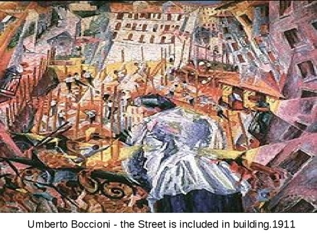 Umberto Boccioni - the Street is included in building.1911 