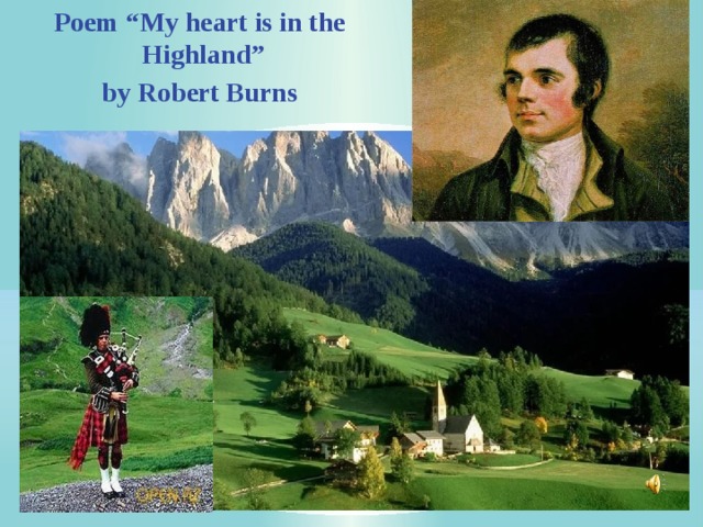 Burns my heart's in the highlands