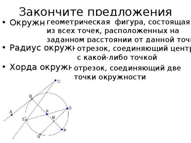 Либо точки. Окружность это Геометрическая фигура состоящая из множества точек. Отрезок соединяющий центр окружности с какой-либо точкой окружности. Из каких точек состоит окружность. Хорда Геометрическая фигура.