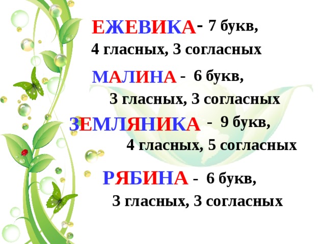 Три гласных. Первая буква гласная >¬ третья согласная. 7 Букв 6 согласных 1 гласная. 3 Гласных 3 согласных мягких фрукт. Цветок из пяти букв третья гласная а.