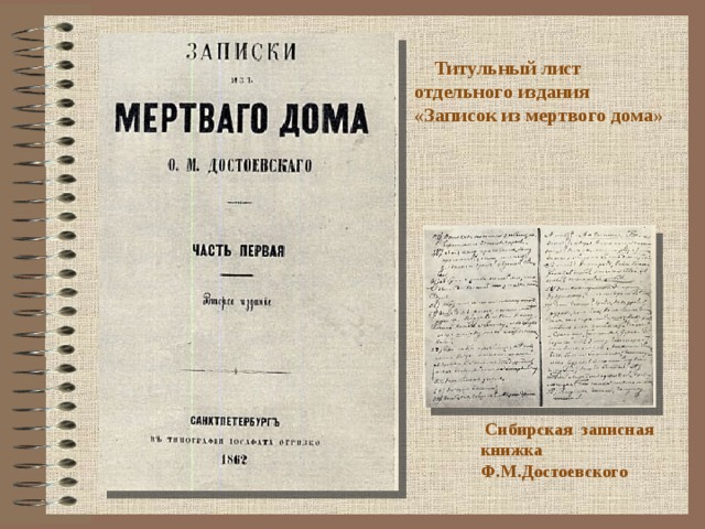 Отдельное издание. Записки из мертвого дома первое издание. Записки из мертвого дома Достоевский. Записки из мертвого дома Достоевский обложка. Титульный лист издания.