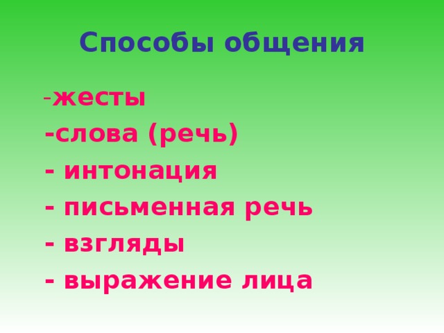 Взгляд словосочетания. Способы общения. Интонация слова жесты. 2 Способа общения. Слова к слову жестикуляция.