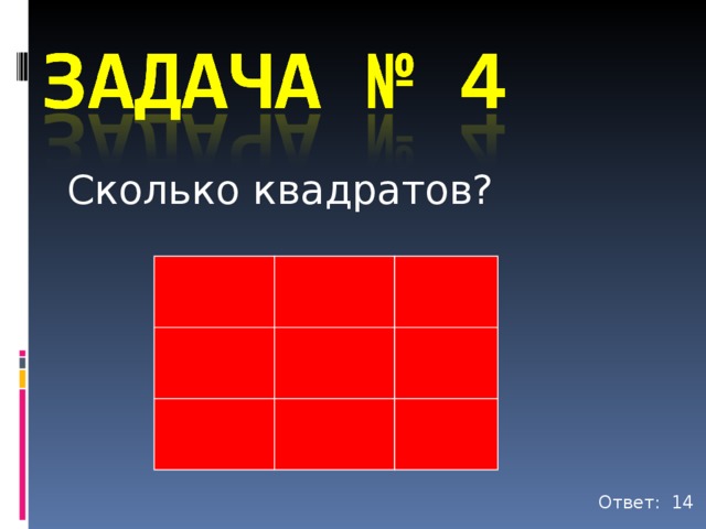 Сколько квадратов? 