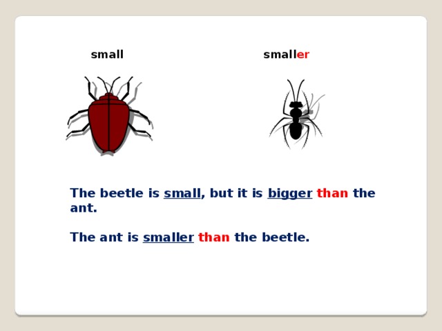 Small smaller the smallest better