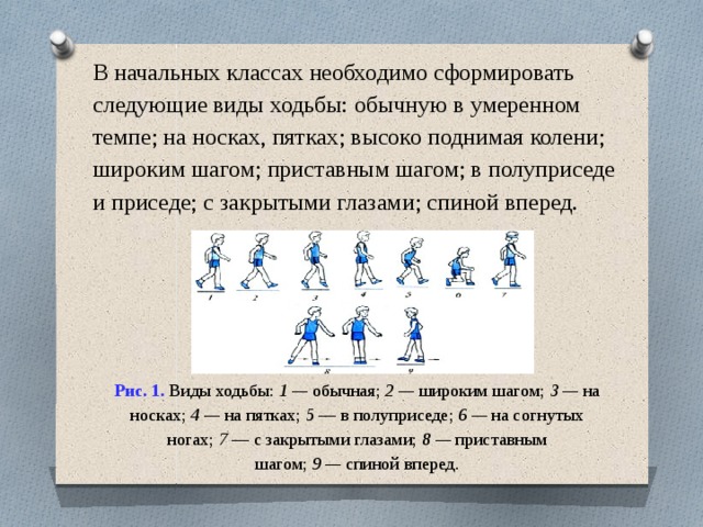 1 5 часа шага. Виды ходьбы. Ходьба виды ходьбы. Разные виды ходьбы для дошкольников. Виды ходьбы на физкультуре.