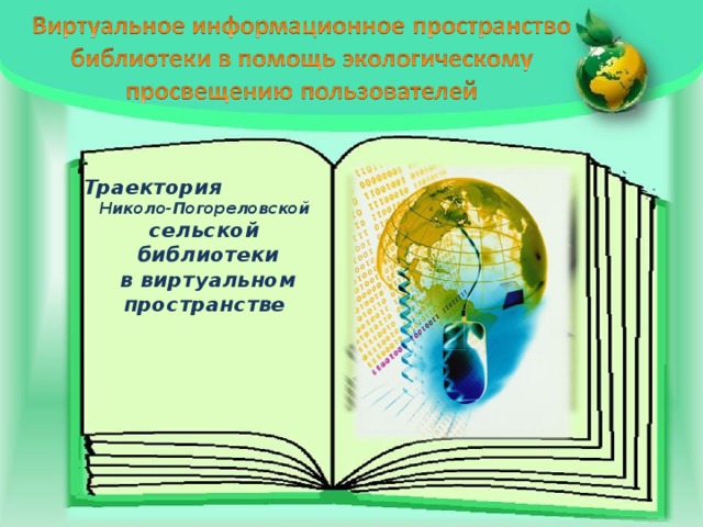 Траектория  Николо-Погореловской сельской  библиотеки  в виртуальном пространстве 