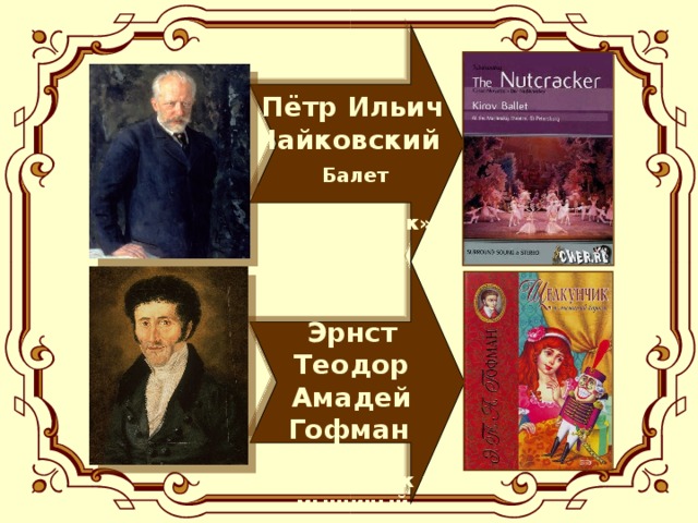 Пётр Ильич Чайковский Балет «Щелкунчик» Эрнст Теодор Амадей Гофман Сказка «Щелкунчик и мышиный король» 