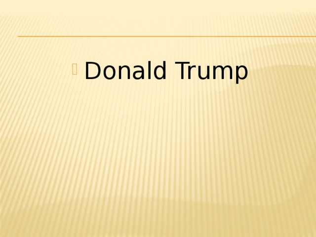 Donald Trump 
