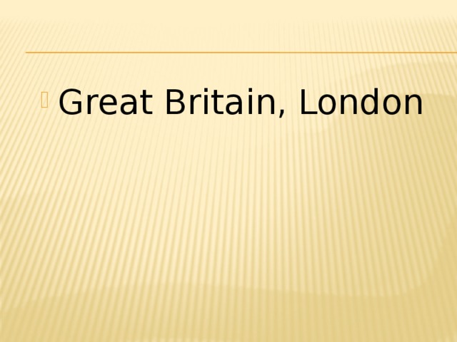 Great Britain, London 