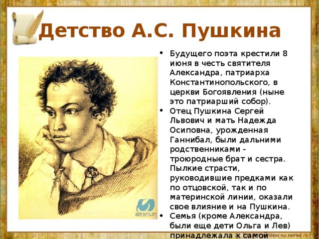 Биография Александра Сергеевича Пушкина: от детства до величия