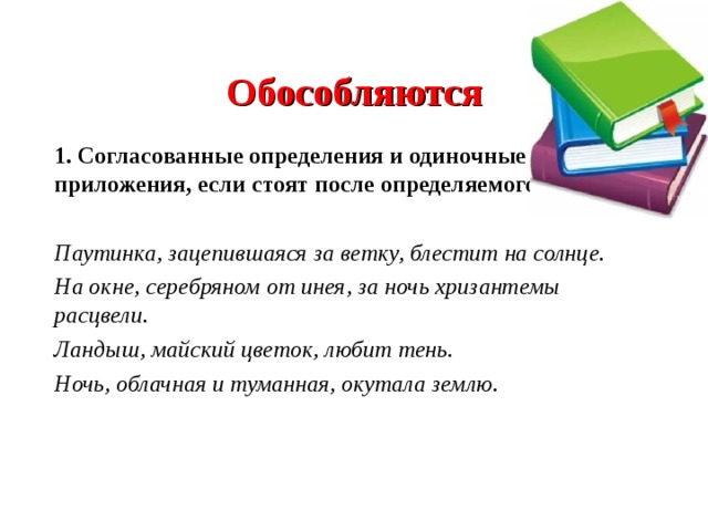 Одиночные определения обособляются. Согласованные определения стоящие после определяемого слова. Одиночные определения после определяемого слова. Одиночные согласованные определения. Согласованные и несогласованные определения 8 класс.