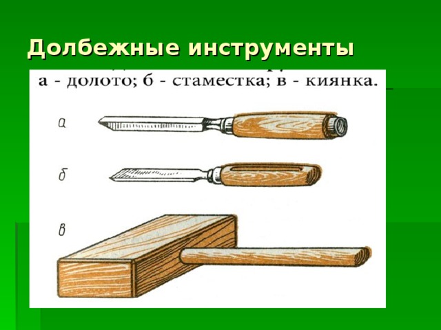 Долбежные инструменты 