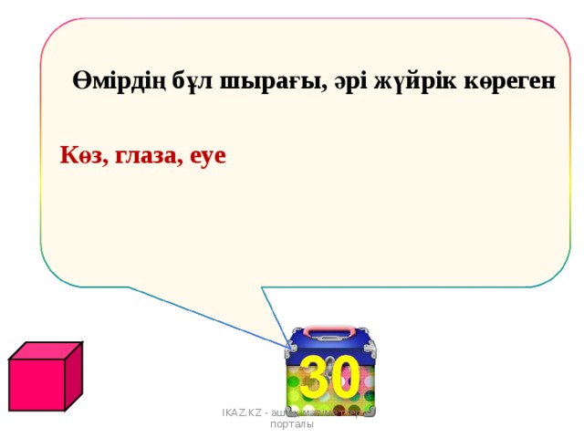 Көз, глаза, eye Өмірдің бұл шырағы, әрі жүйрік көреген  IKAZ.KZ - ашық мәліметтер порталы 