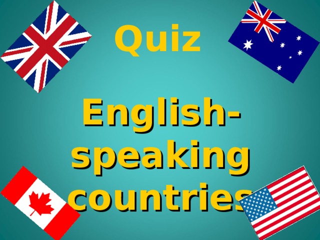 Quiz English-speaking countries 