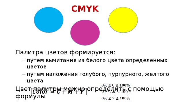 В системе cmyk яркость изображения определяется