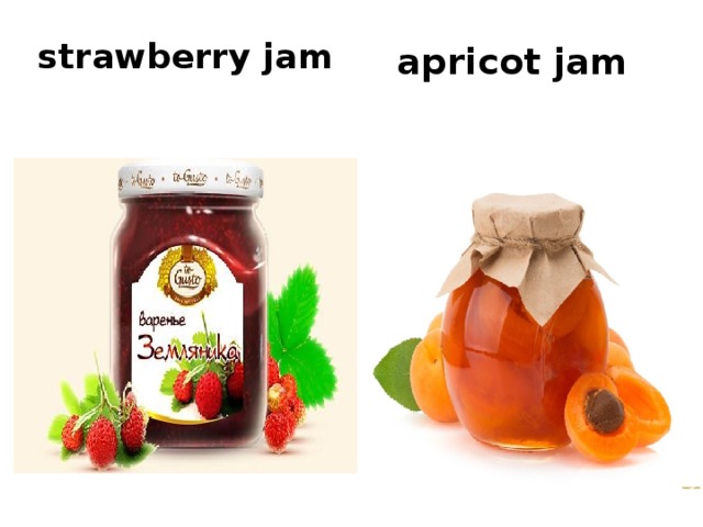 strawberry jam apricot jam 