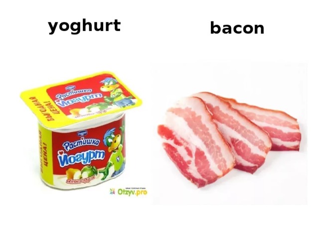 yoghurt bacon 