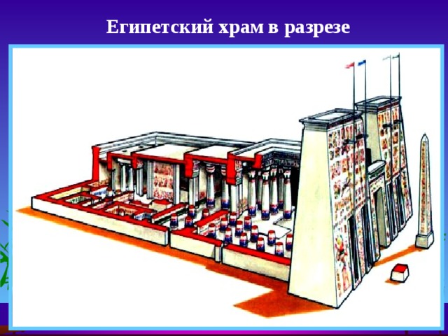 Египетский храм в разрезе 