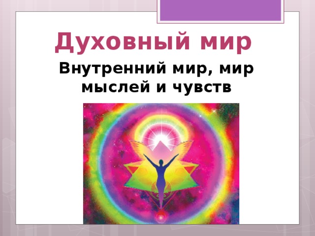 Конспект урока что составляет твой духовный мир 5 класс однкнр презентация