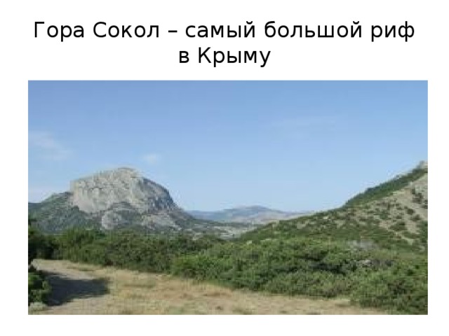 Гора Сокол – самый большой риф в Крыму 