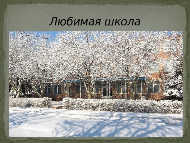 Любимая школа 