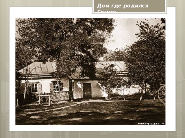 Дом где родился Гоголь. 
