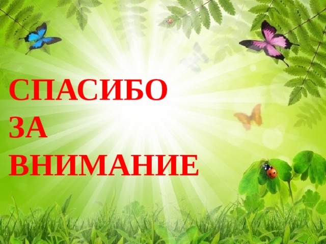   СПАСИБО  ЗА  ВНИМАНИЕ 