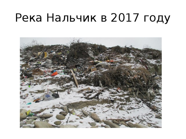 Река Нальчик в 2017 году 