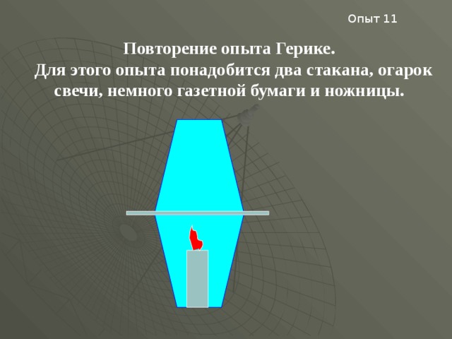 Схема повторения опытов