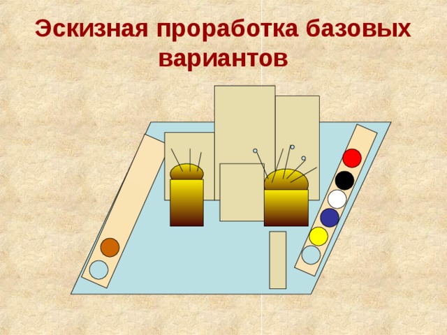 Эскизная проработка базовых вариантов 