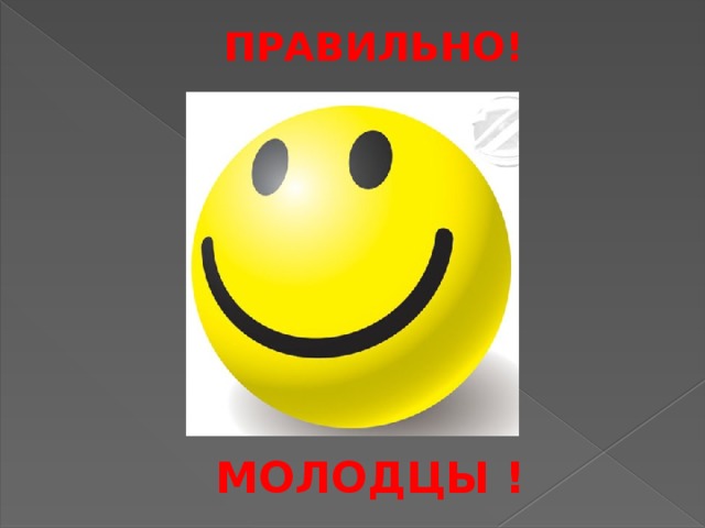 ПРАВИЛЬНО! МОЛОДЦЫ ! 