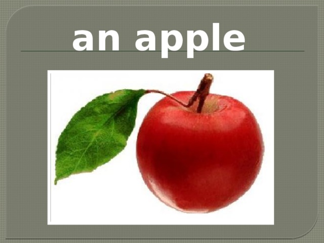 an apple 