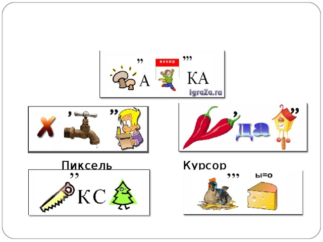 Графика  Хранение Передача  Пиксель Курсор