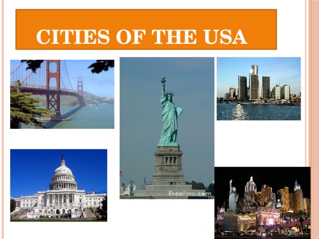  CITIES OF THE USA 