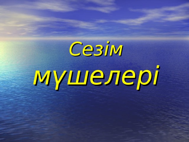 Сезім мүшелері 