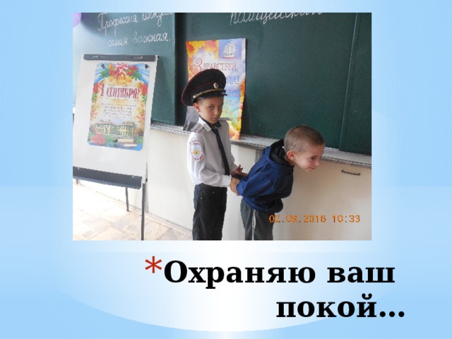 Охраняю ваш покой… 