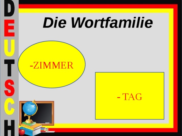 Die Wortfamilie -ZIMMER - TAG