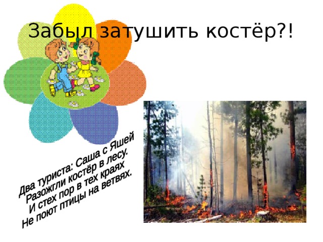 Забыл затушить костёр?! 