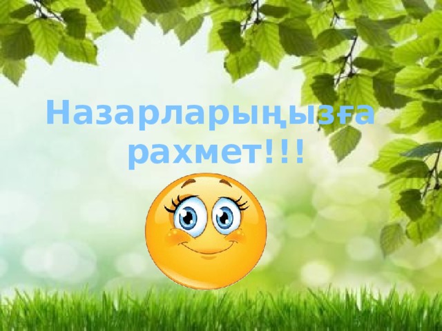 Назарларыңызға рахмет!!! 