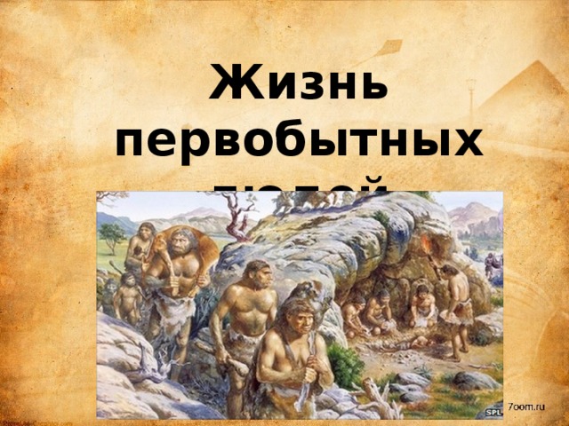 Жизнь первобытных людей 