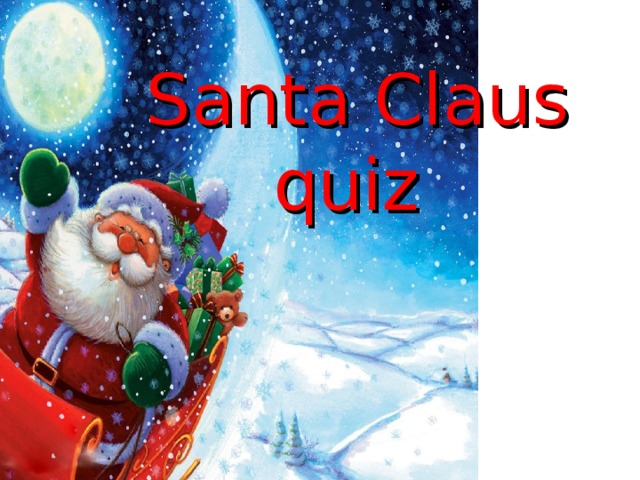 Santa Claus quiz 