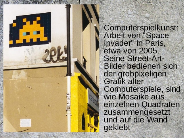 Computerspielkunst: Arbeit von 