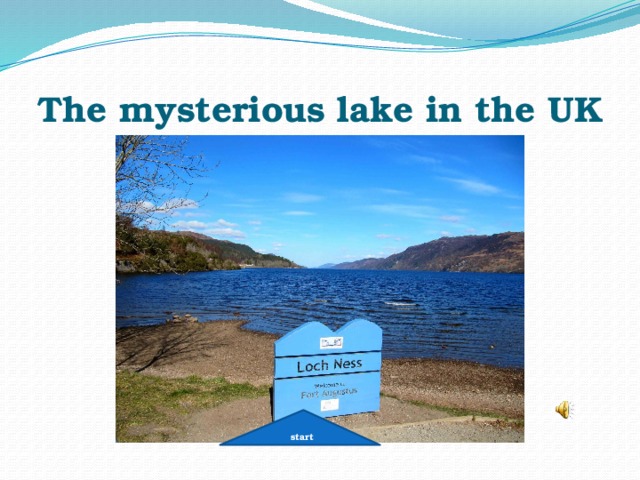 The mysterious lake in the UK start 