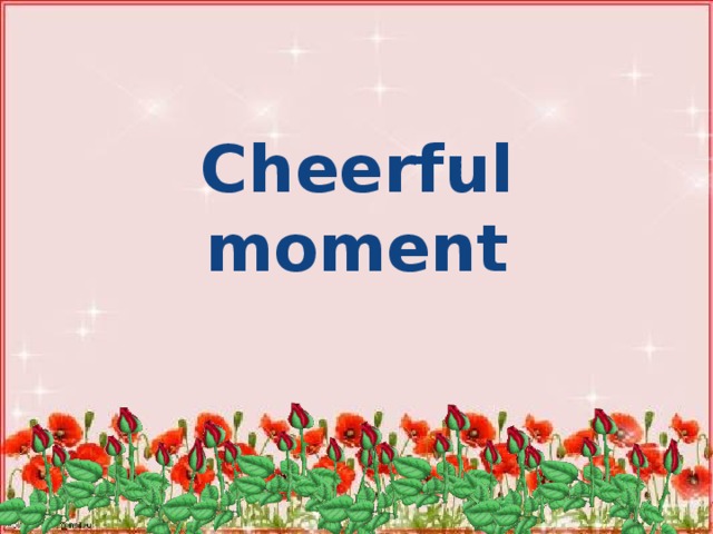 Cheerful moment 