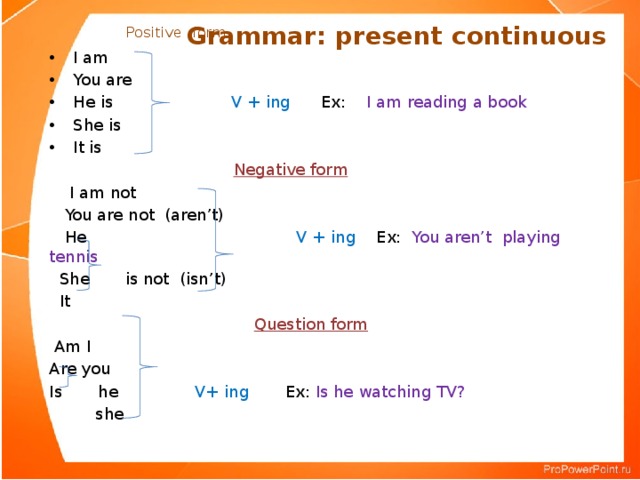 Grammar present continuous affirmative. Грамматика present Continuous. Грамматику present Continuous. Present Continuous Grammar. Present Continuous positive.