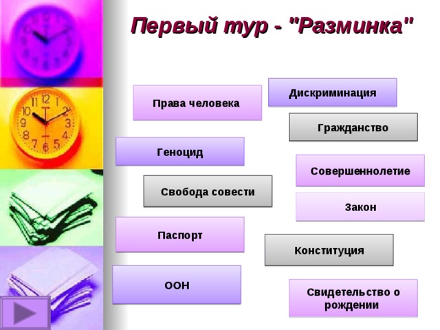 Первый тур - 