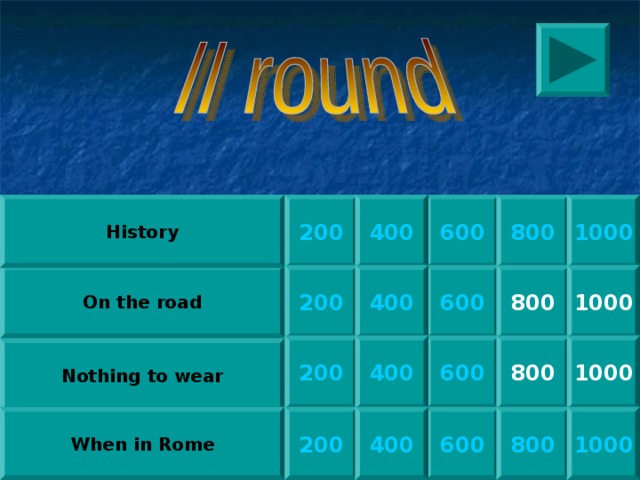 History 6 00 2 00 4 00 8 00 10 00 On the road 8 00 10 00 4 00 2 00 6 00 6 00 2 00 4 00 8 00 10 00 Nothing to wear When in Rome 6 00 2 00 4 00 8 00 10 00 