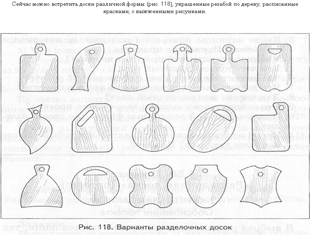 Технологическая карта разделочных досок