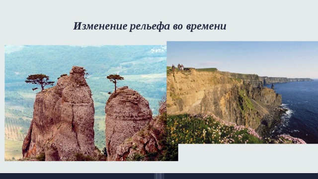 Изменение рельефа во времени 