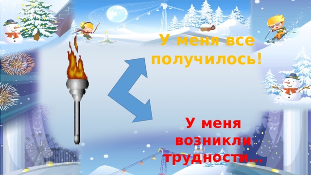 У меня все получилось! У меня возникли трудности… 